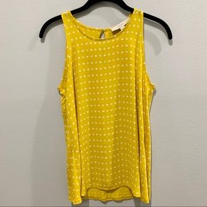 Yellow & White Loft Tank Top